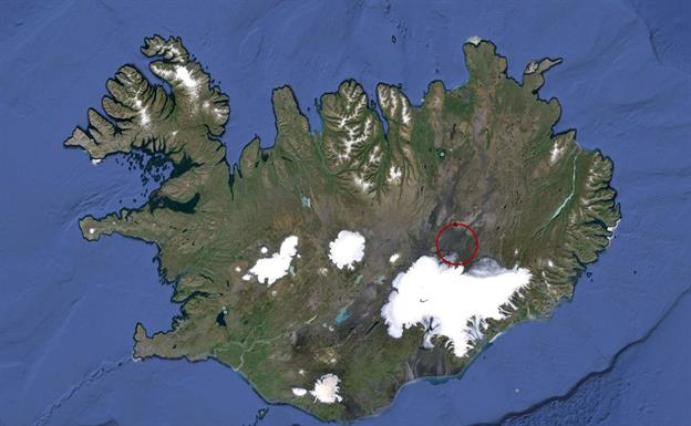 Volcanic eruption in Iceland