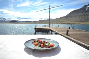 Delicious course served at Randulf's Sea House