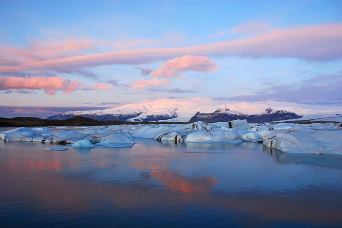 Jökulsárlón sunset Jökulsárlón sunset