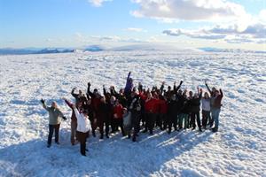 Glacier tour on Langjökull glacier