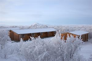 Vogafjós by Lake Mývatn in winter