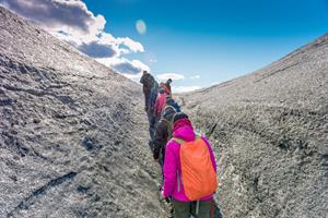 Glacier hiking in Vatnajökull National Park