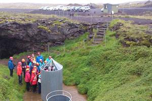 Vatnshellir Cave is located on Snæfellsnes Peninsula, by the foothill of Snæfellsjökull Glacier