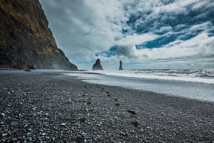 Chitrang Shah Footsteps leading towards Reynisdrangar..JPG Chitrang Shah Footsteps leading towards Reynisdrangar..JPG