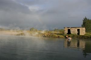 Secret lagoon near Flúðir
