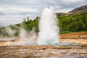 Eurption of Strokkur Geysir
