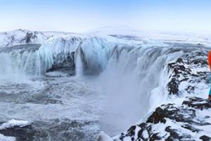 Goðafoss Waterfall in North Iceland