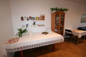 Living room and dining area