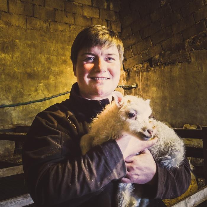 Eydis from Sölvanes farm is expecting 460 lambs this year Eydis from Sölvanes farm is expecting 460 lambs this year