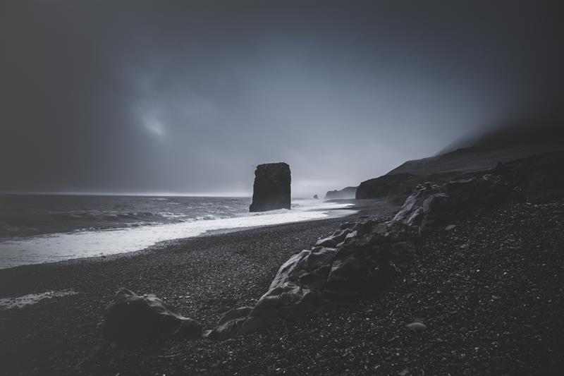 Stapinn Sea Stack in East Iceland Stapinn Sea Stack in East Iceland
