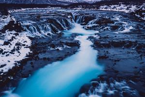 Brúarfoss Waterfall