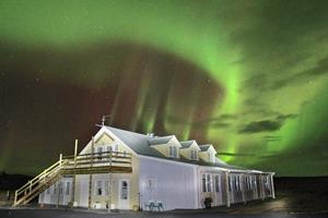 Northern Lights over Hotel Lækur
