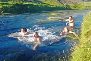 Swimming in the river