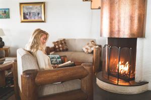 Fireplace at Kriunes Hotel