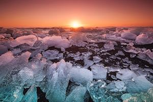 Diamond Beach at Sunset