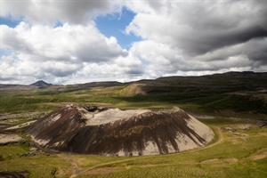 Hike on Grábrók Crater