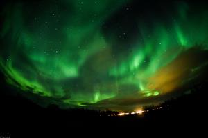 Northern lights from the hotel