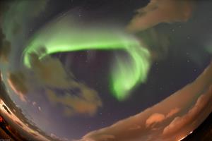 Northern lights from the hotel