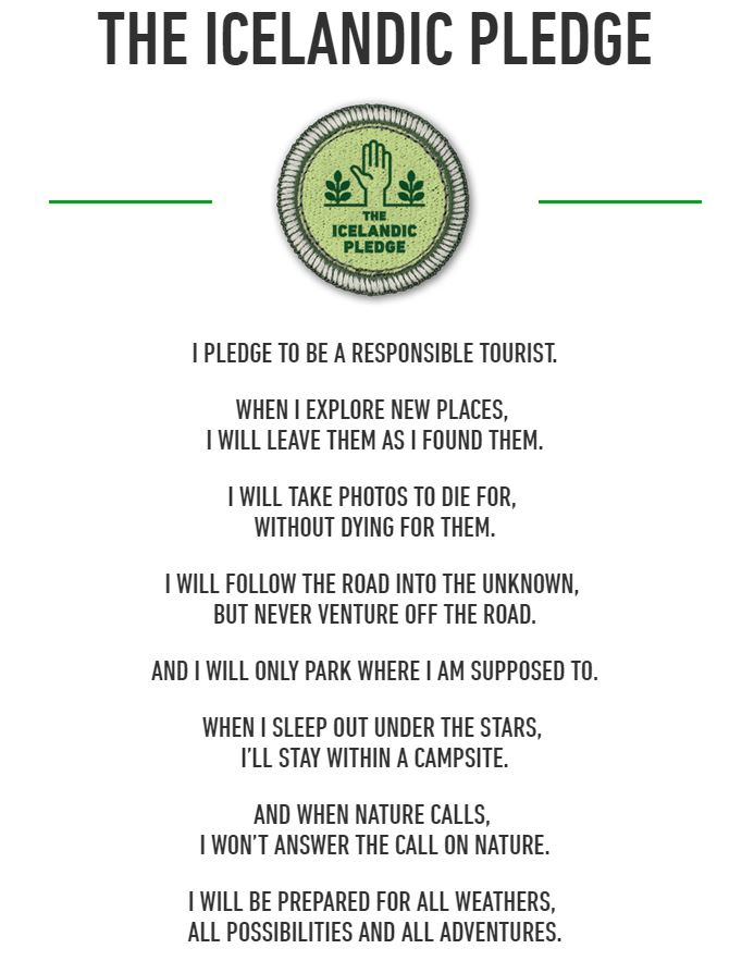 The Icelandic Pledge - Inspired by Iceland The Icelandic Pledge - Inspired by Iceland
