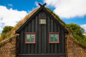 Víðimýri turf church is located only 24 km from Sölvanes