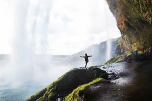 Go behind Seljalandsfoss Waterfall and explore its neighbour Gljúfrabúi.