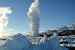 Strokkur hot spring at Geysir
