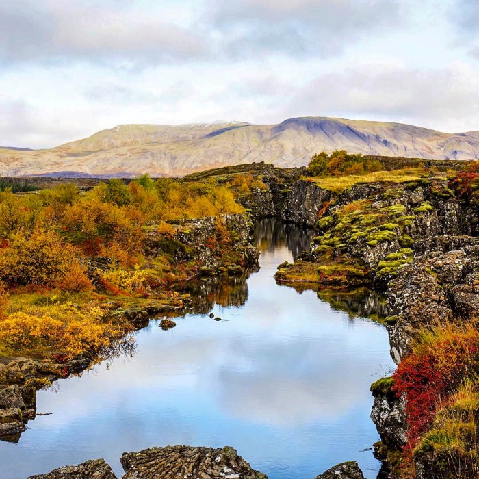 A river flowing slowly in the autumn A river flowing slowly in the autumn