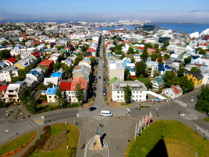 The view from Hallgrímskirkja tower The view from Hallgrímskirkja tower