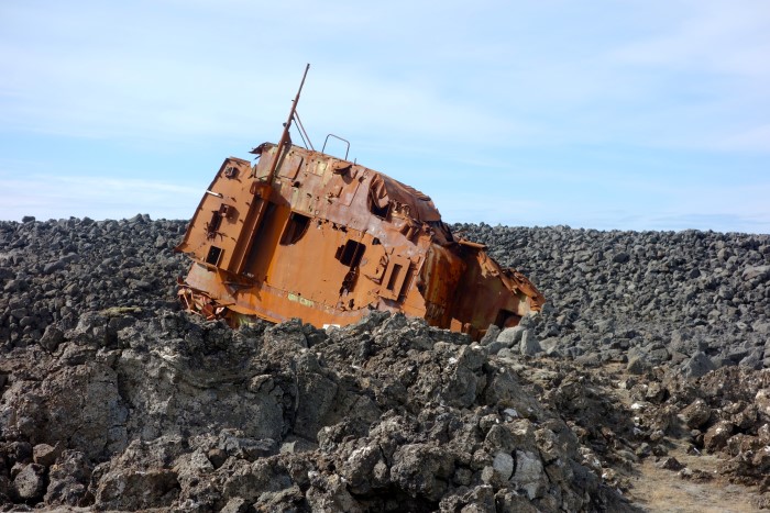 Shipwreck on a beach Shipwreck on a beach