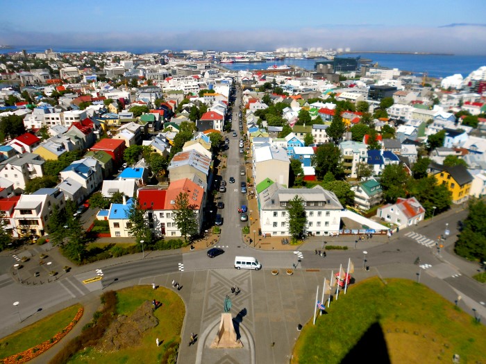 The view from Hallgrímskirkja tower The view from Hallgrímskirkja tower