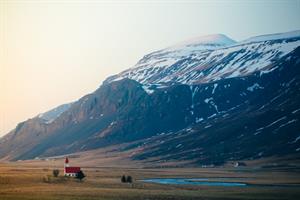 Church and mountain