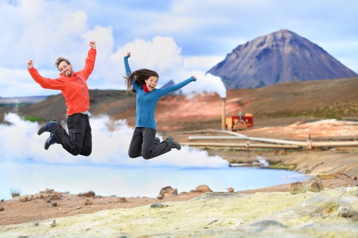Happiness in Icelandic nature Happiness in Icelandic nature