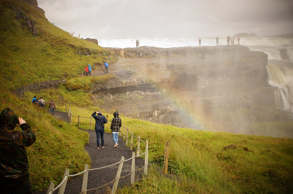 Rainbows on the Gullfoss Rainbows on the Gullfoss