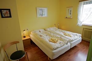 Double/twin room with shared bathroom and an extra bunk bed