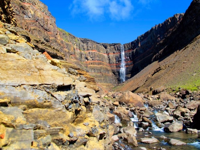 Hengifoss Waterfall Hengifoss Waterfall