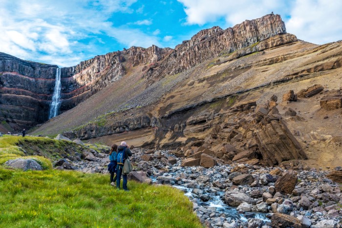 Hengifoss Waterfall Hengifoss Waterfall