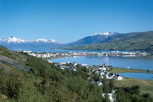 Akureyri town, North Iceland