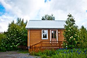 Double room with and additional sofa bed and private bathroom in a unit cottage