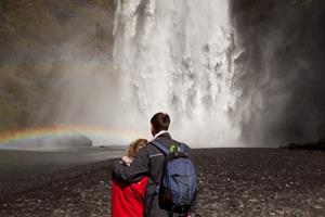 Skógafoss waterfall