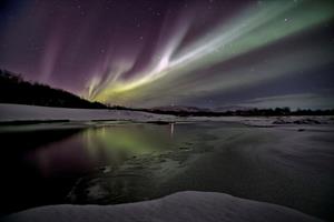 Northern lights in South Iceland