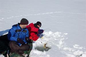 Fishing through the ice
