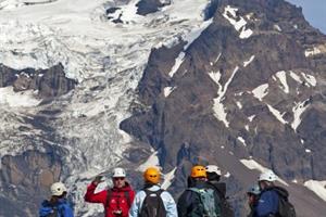 Observing the surroundings of the glacier
