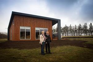 Gestgjafarnir Einir Viðar og Guðfinna