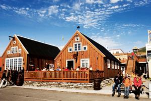 Gamli Baukur restaurant at Húsavík Harbour