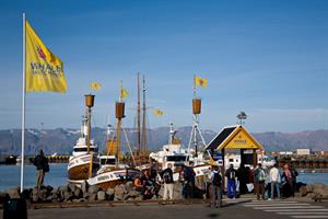 Boarding at Húsavík harbour