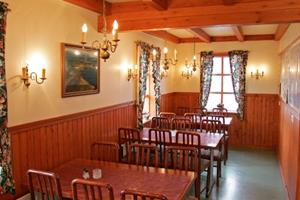 Dining area in the old farm house