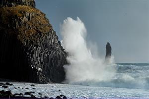 Hálsanef by Reynisfjara beach