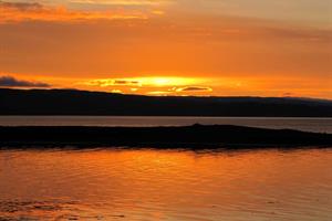 Magnificent sunset at Kirkjuból