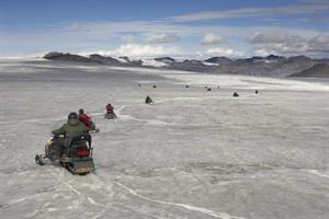 Snowmobile glacier tour, 2 km away from Smyrlabjörg