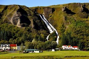 Systrafoss Waterfall by Kirkjubæjarklaustur